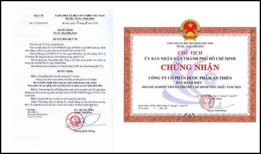 Những thành tựu của công ty Dược phẩm An Thiên trong ngành dược