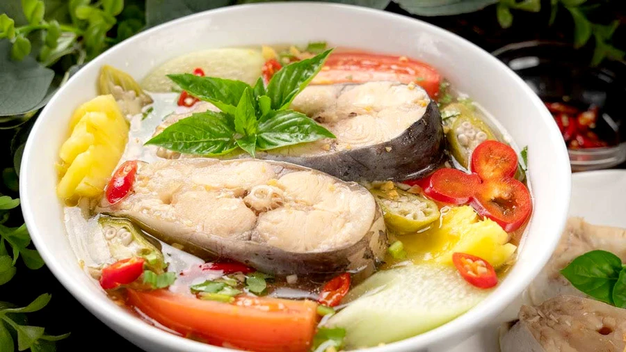 Canh chua cá basa ngon