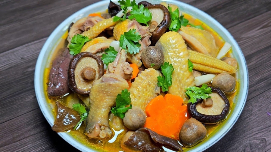 Món canh nấm hương