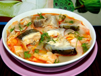 Cách nấu canh chua đầu cá thu - Cách nấu Món Ngon