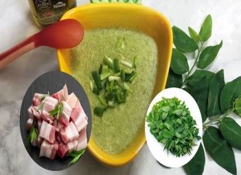 Cách làm cháo thịt lợn rau ngót để bổ sung sắt cho bé - Món Ngon